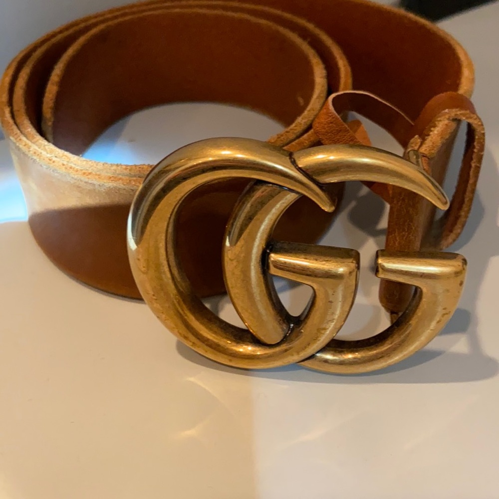 Gucci GG brown belt